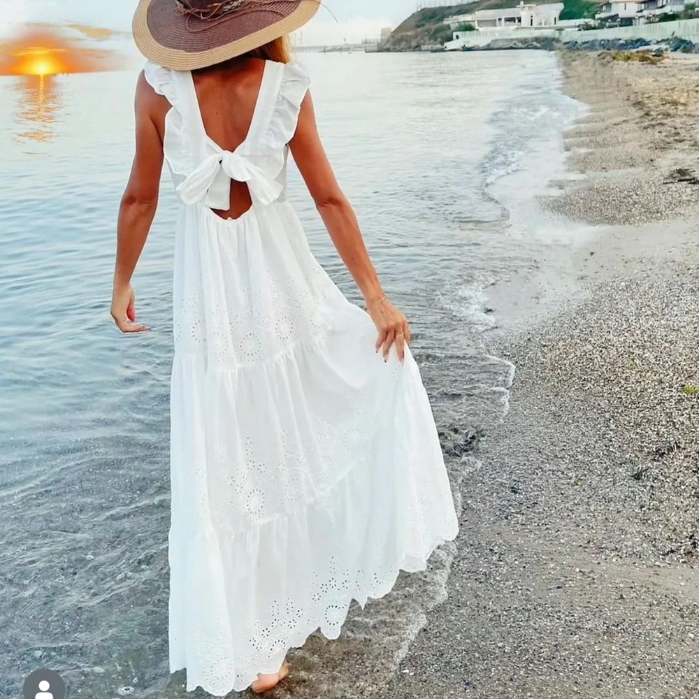 Cotton embroidery dress bloggers fav